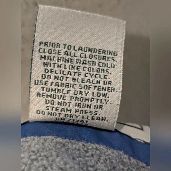 LL Bean Warm Up Jacket Fleece Lined, Water & Wind Resistant. XXL Tall - Picture 16 of 17